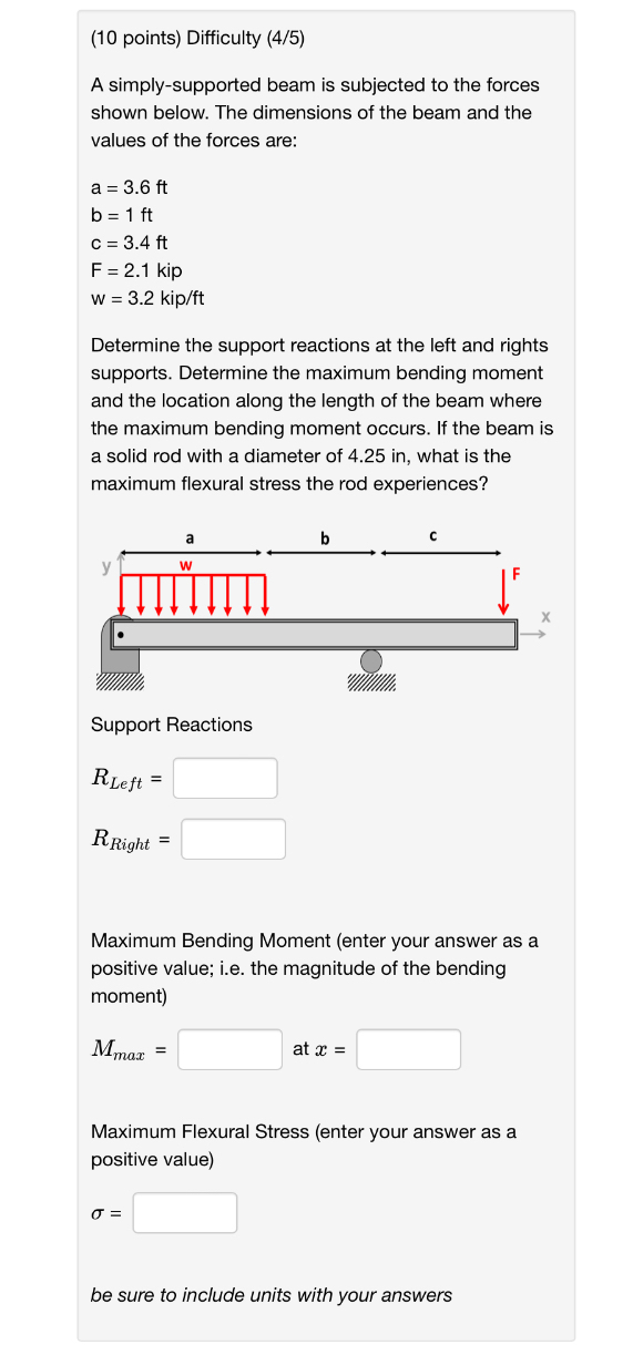 ( 1 0 points ) Difficulty ( 4 / 5 ) A simply -