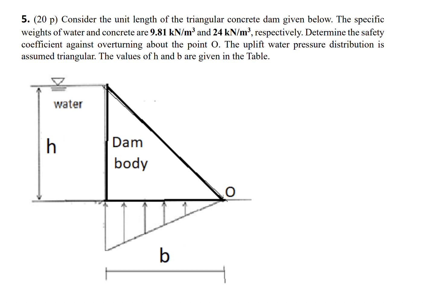 ( 2 0 p ) Consider the unit length of the