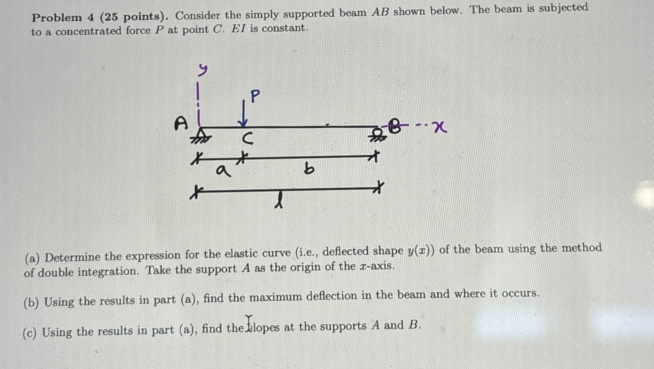 Problem 4 ( 2 5 points ) . Consider the simply
