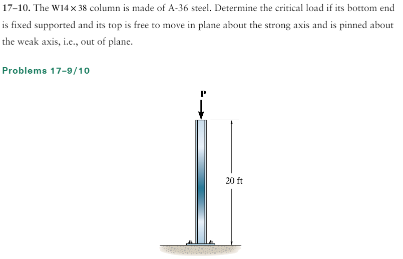 1 7 - 1 0 . The W 1 4 3 8 column is made of A - 3