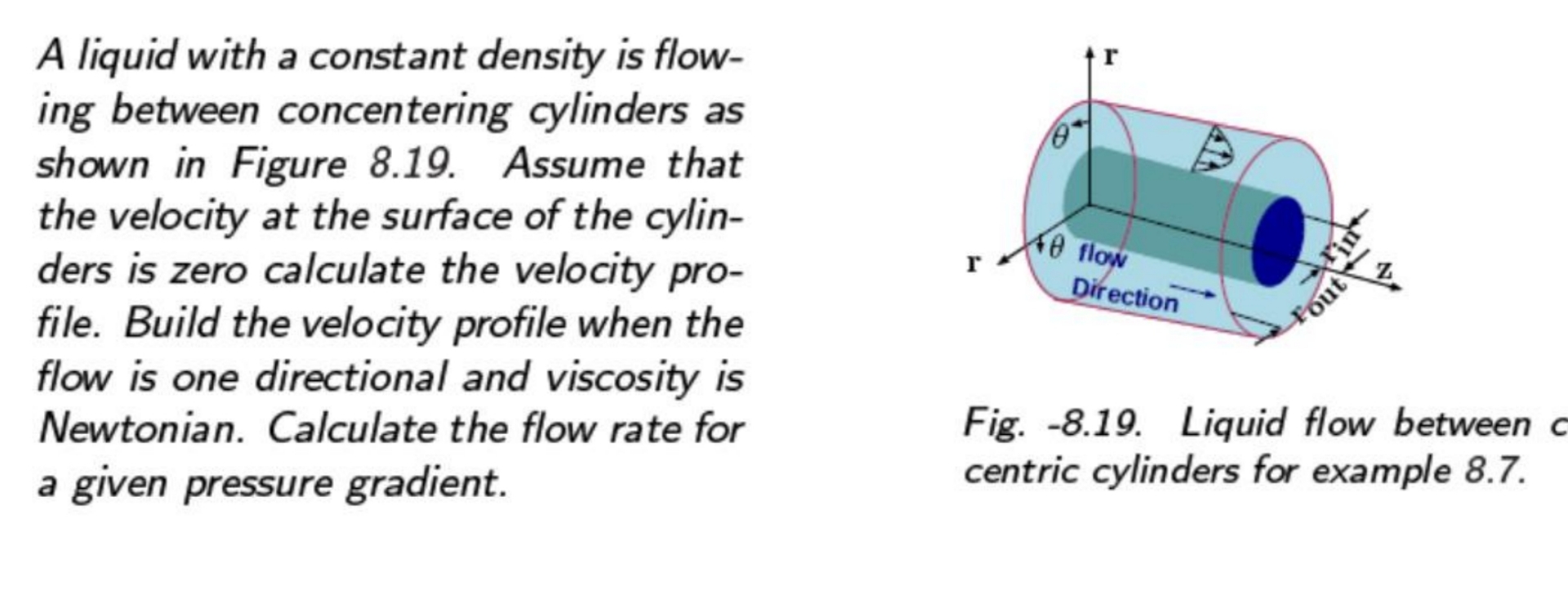 A liquid with a constant density is flowing