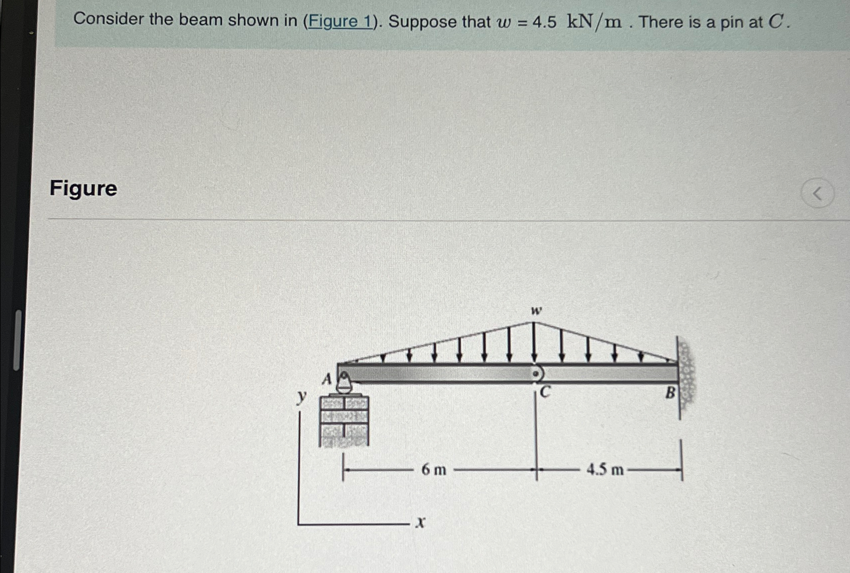 Consider the beam shown in ( Figure 1 ) . Suppose
