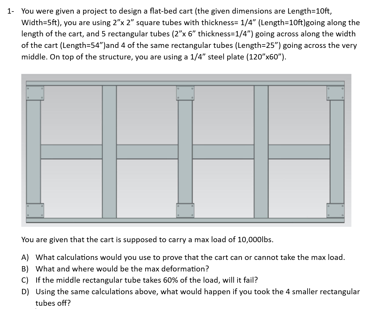 1 - You were given a project to design a flat -