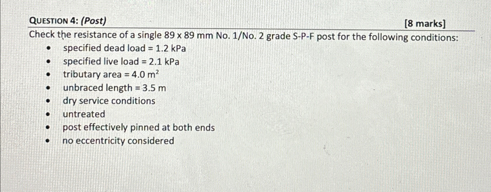 QUestion 4 : ( Post ) Check the resistance of a