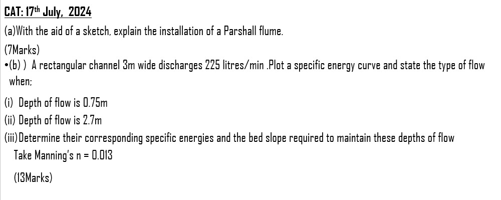 CAT: 1 7 th July, 2 0 2 4 ( a ) With the aid of a