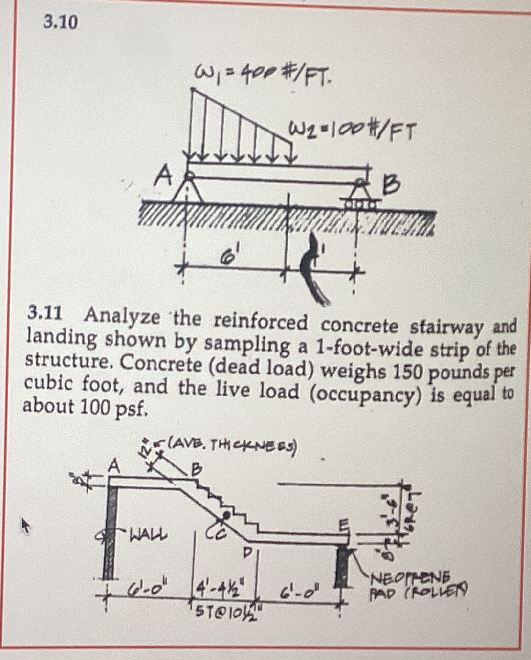 3 . 1 1 Analyze the reinforced concrete stairway