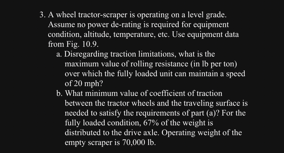 A wheel tractor - scraper is operating on a level
