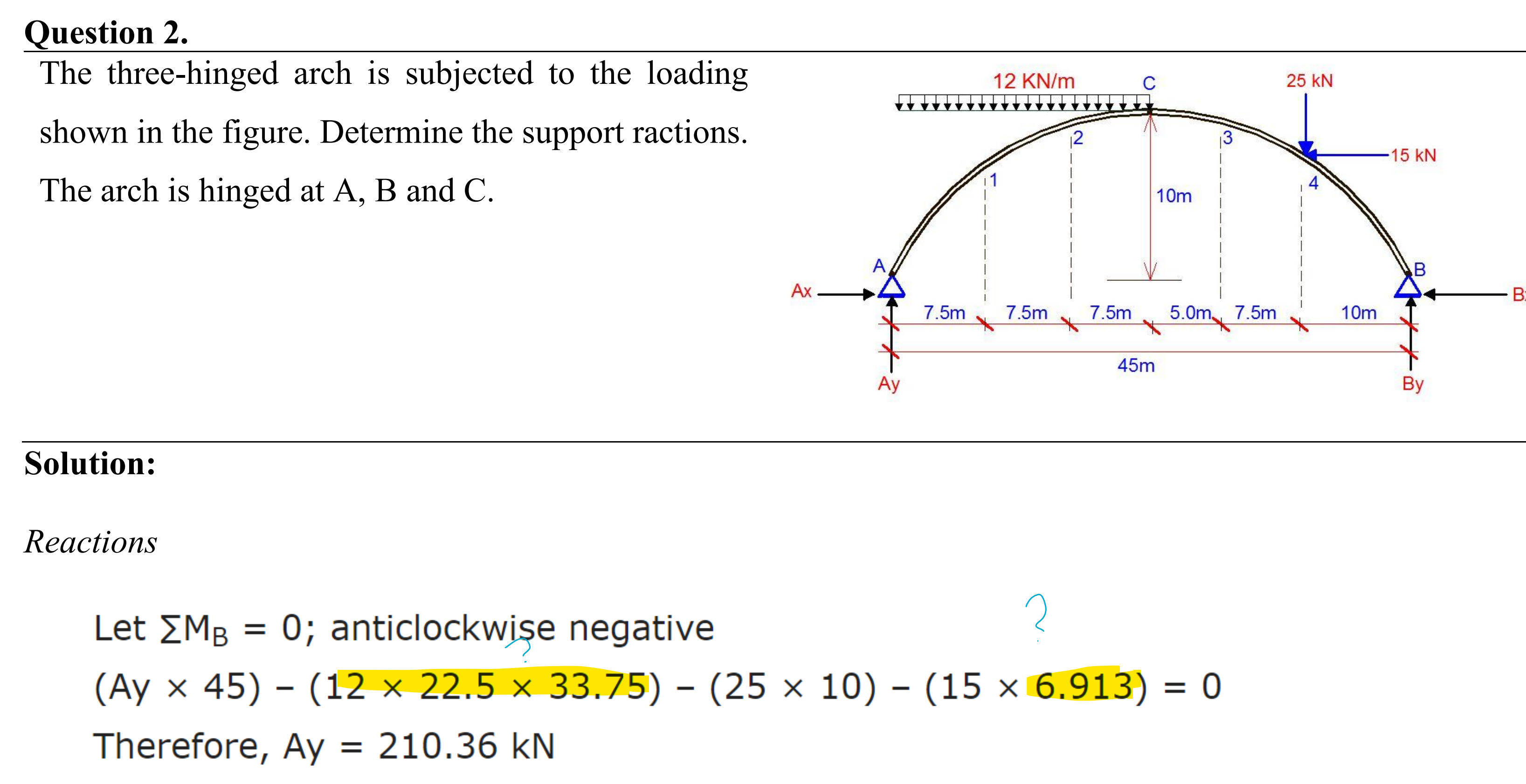 how did we get the highlighted numbers?