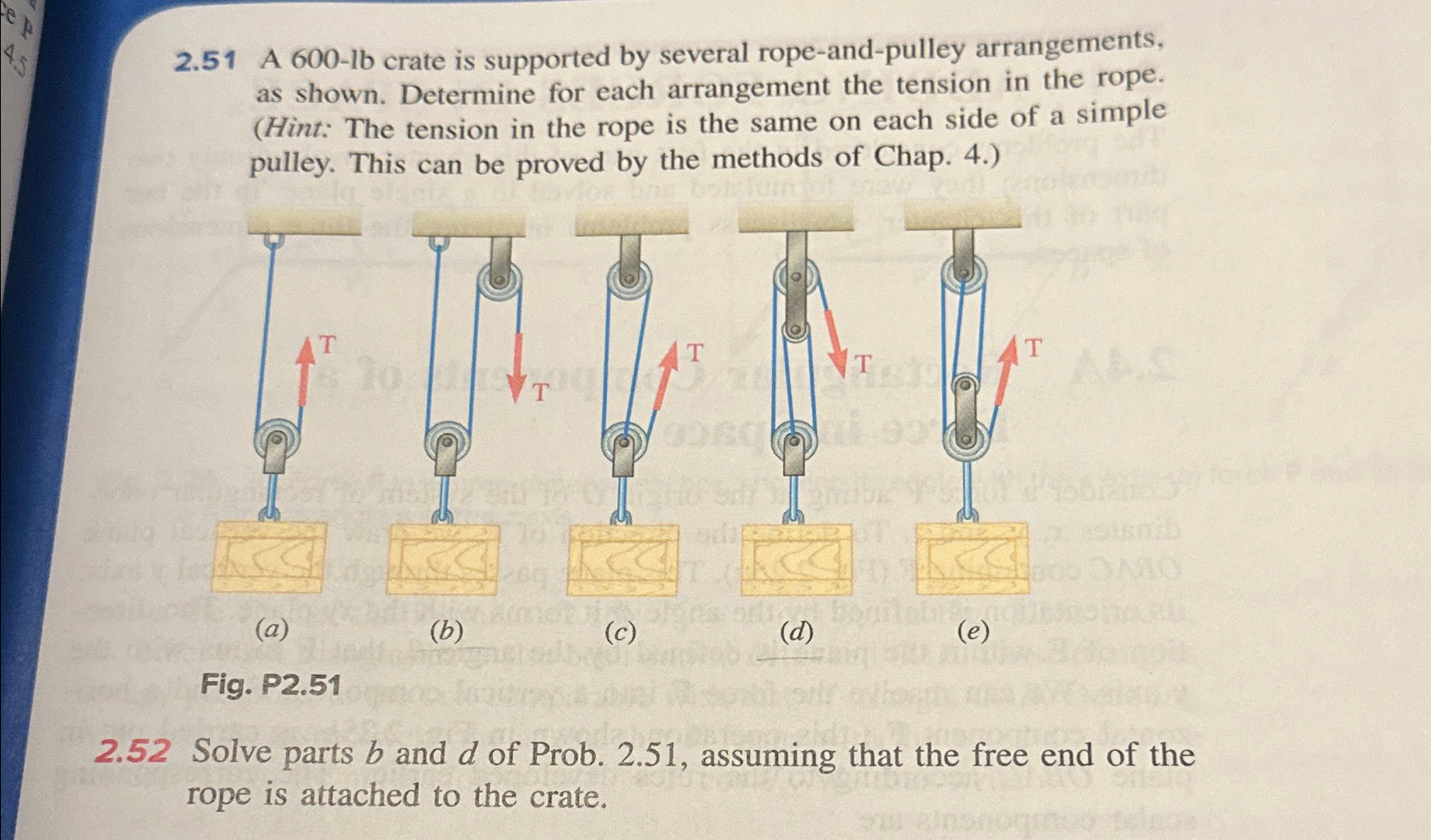 2 . 5 2 Solve parts b and d of Prob. 2 . 5 1 ,