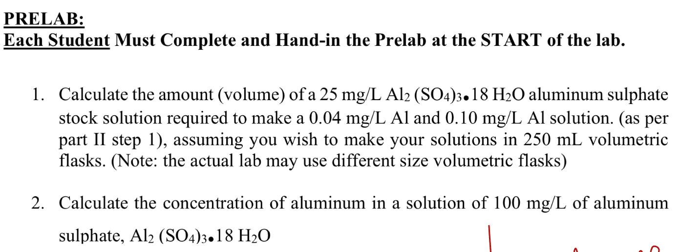 PRELAB:\ Each Student Must Complete and Hand-in