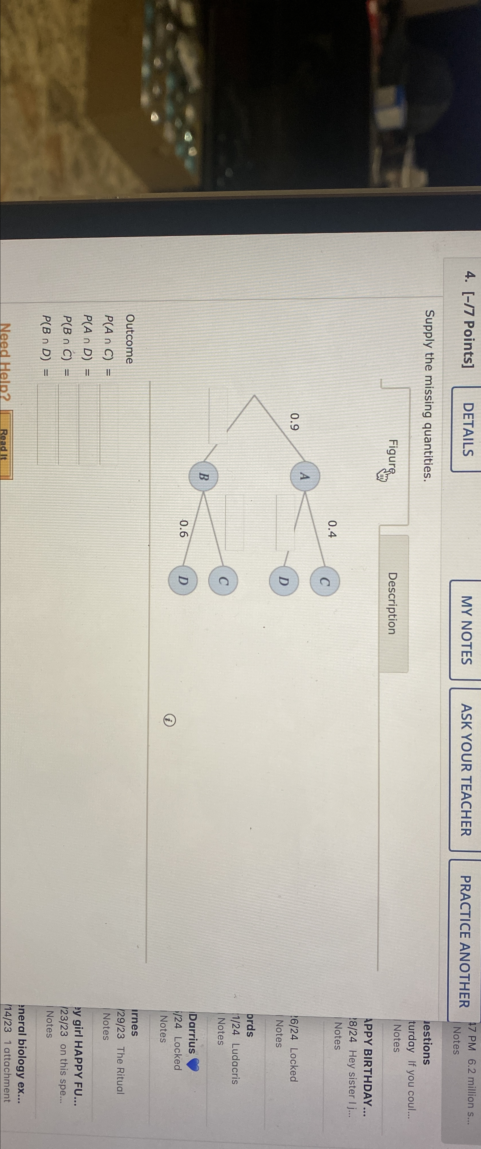 [ - / 7 Points ] PRACTICE ANOTHER 1 7 PM 6 . 2