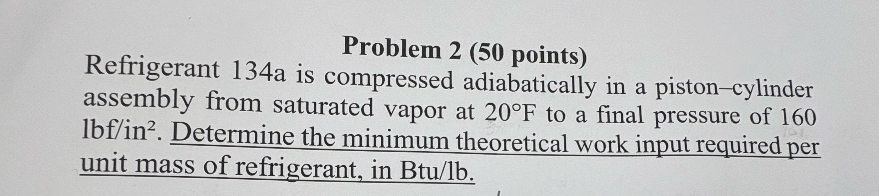 Problem points ) Refrigerant 1 3 4 a is