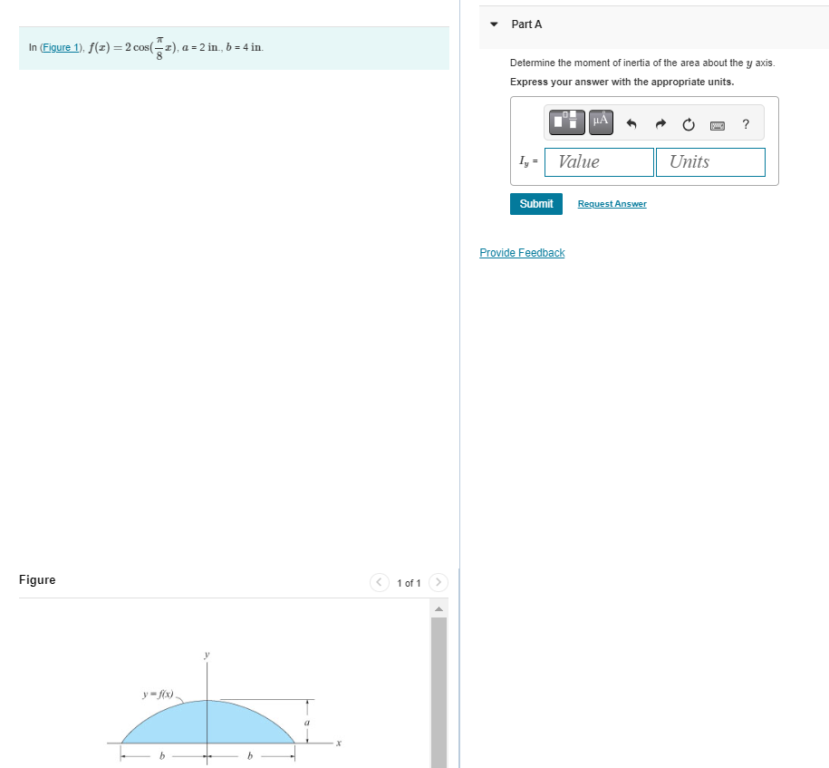 In ( Figure 1 ) , f ( x ) = 2 c o s ( 8 x ) , a =