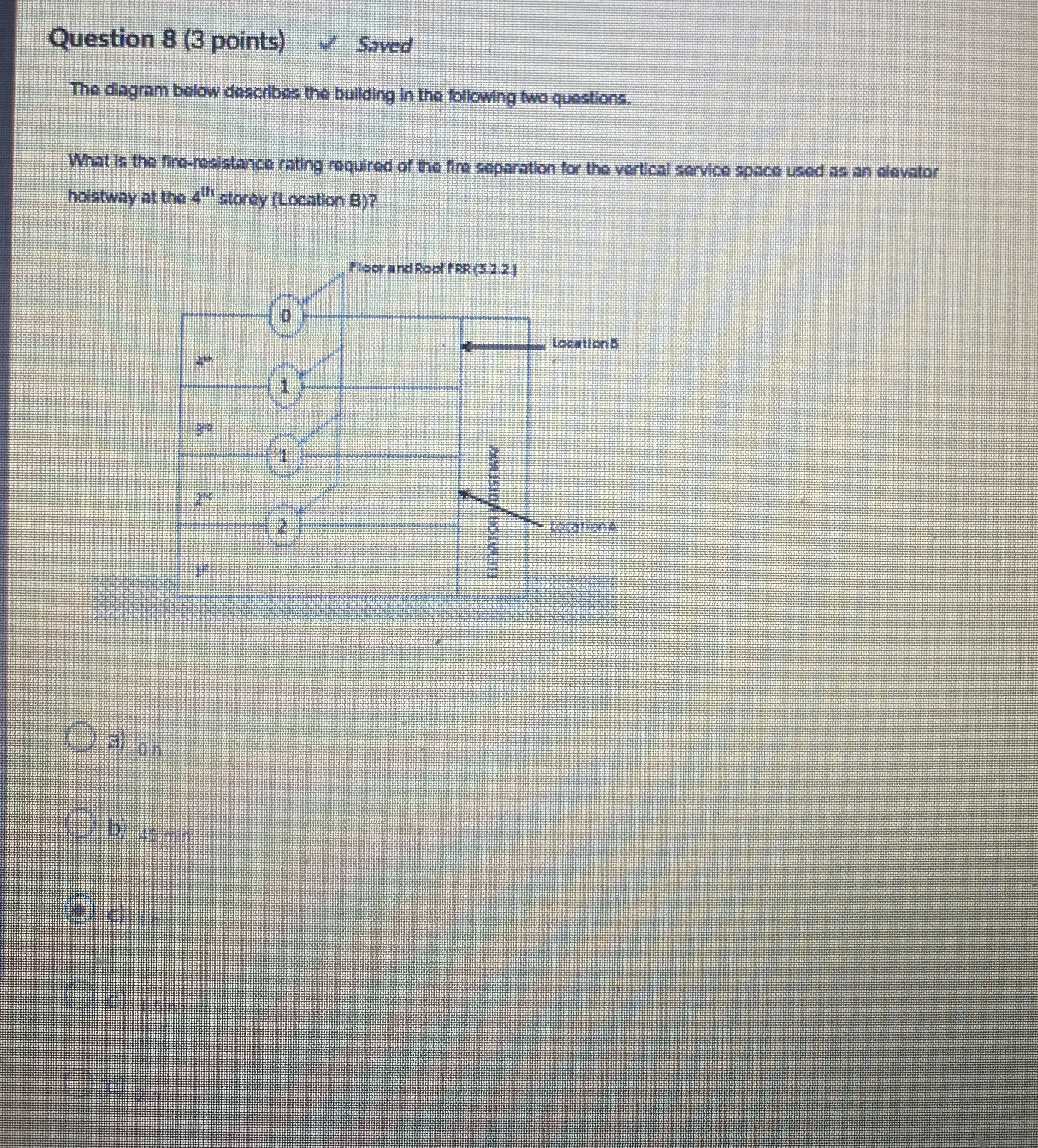 Options 0 h , 1 h , 1 . 5 h , 2 h 4 5 min