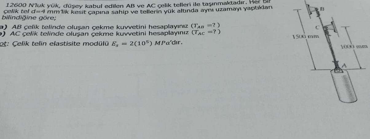 1 2 6 0 0 NTuk y k , d ey kabul edilen AB ve AC