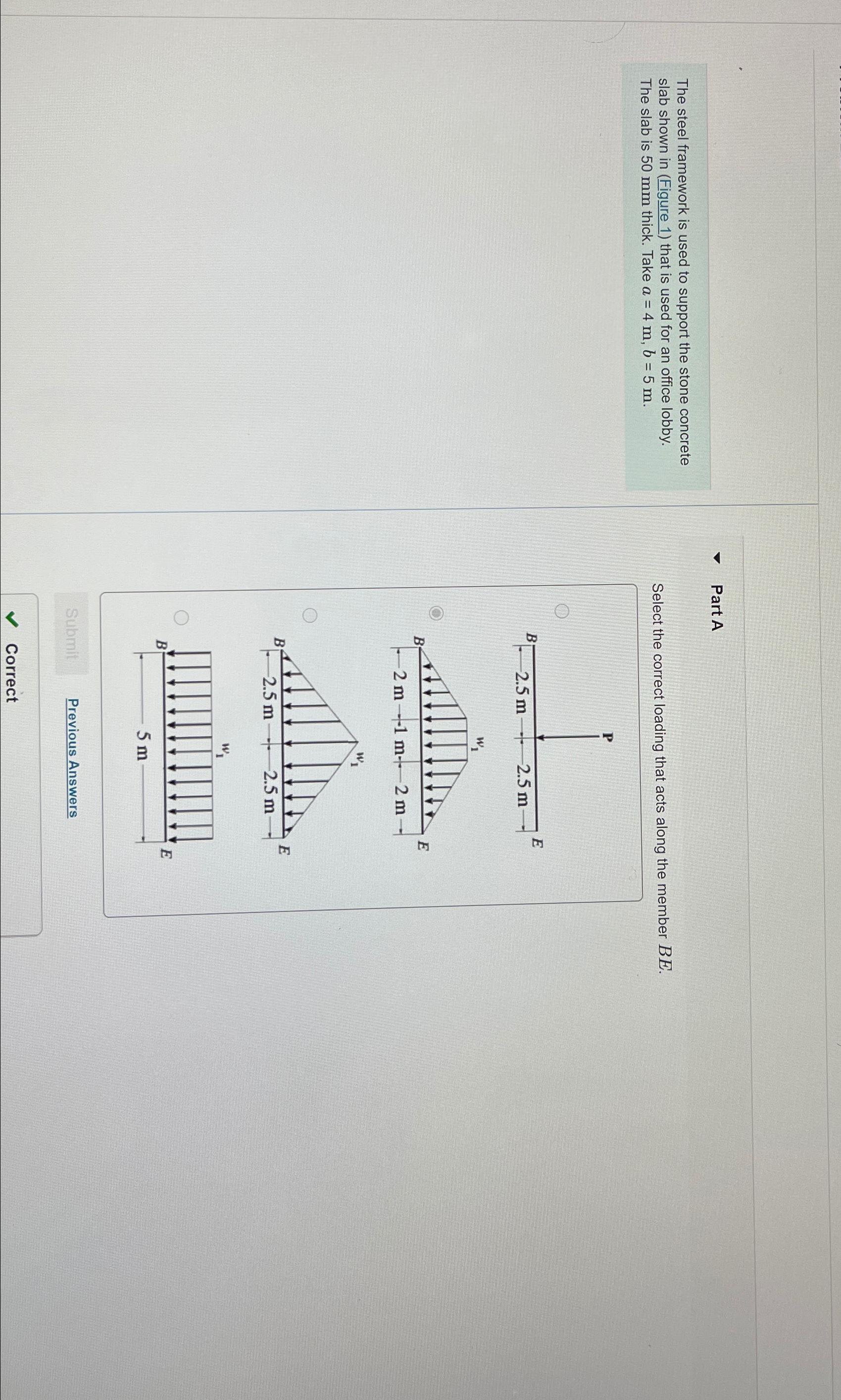 The steel framework is used to support the stone