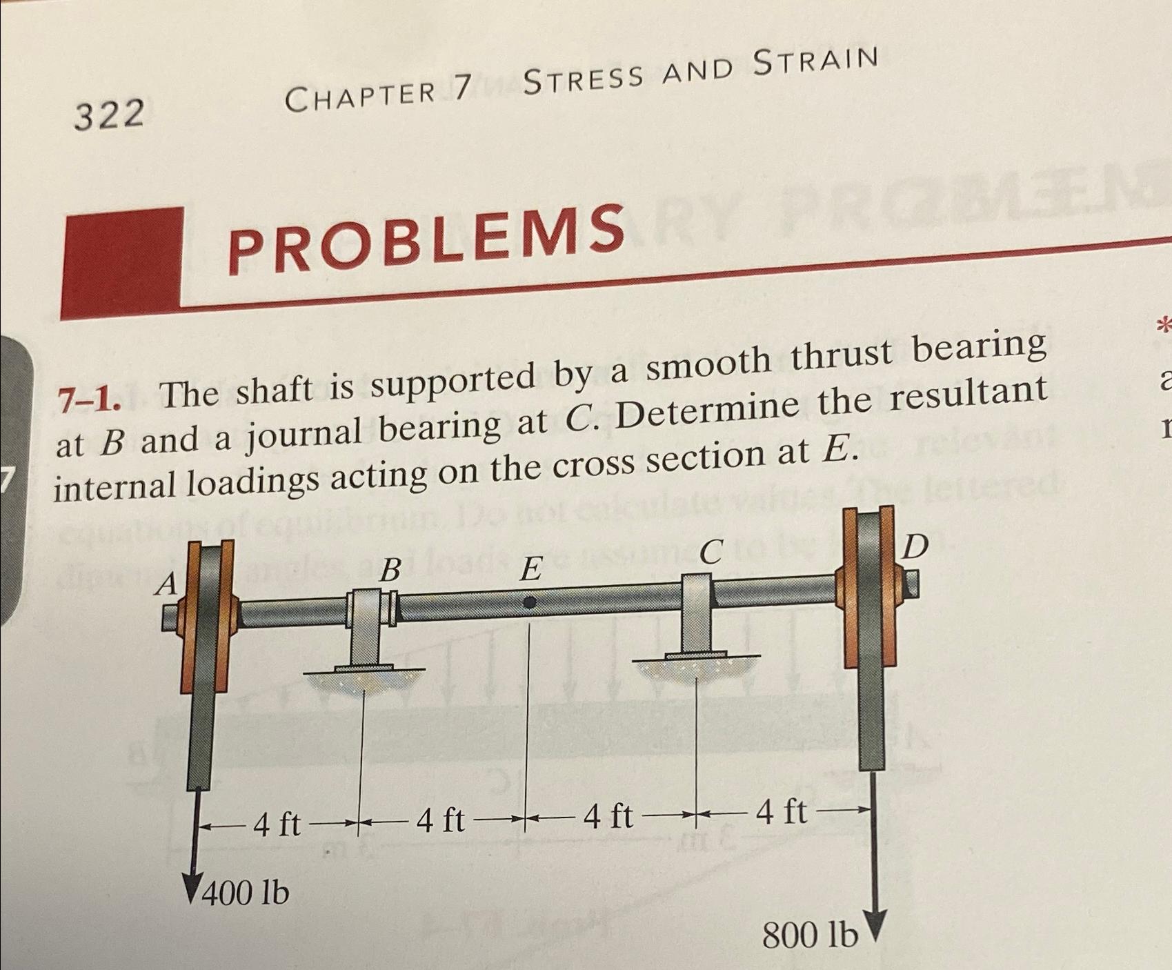 3 2 2 CHAPTER 7 STRESS AND STRAIN PROBLEMS 7 - 1