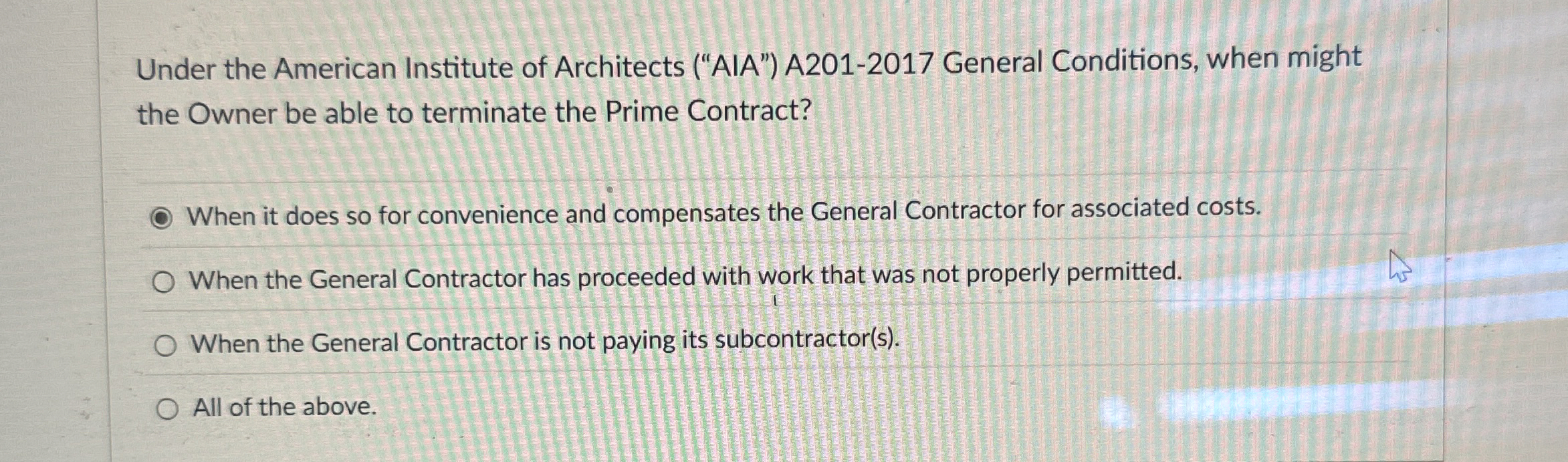 Under the American Institute of Architects ( "