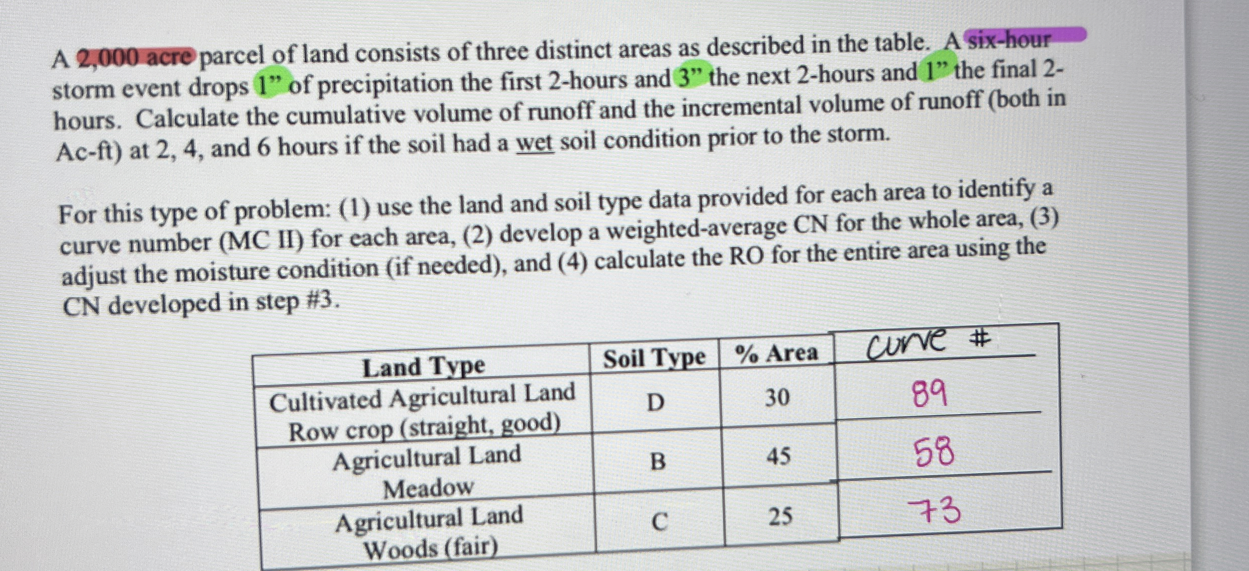 A 2 , 0 0 0 - acre parcel of land consists of