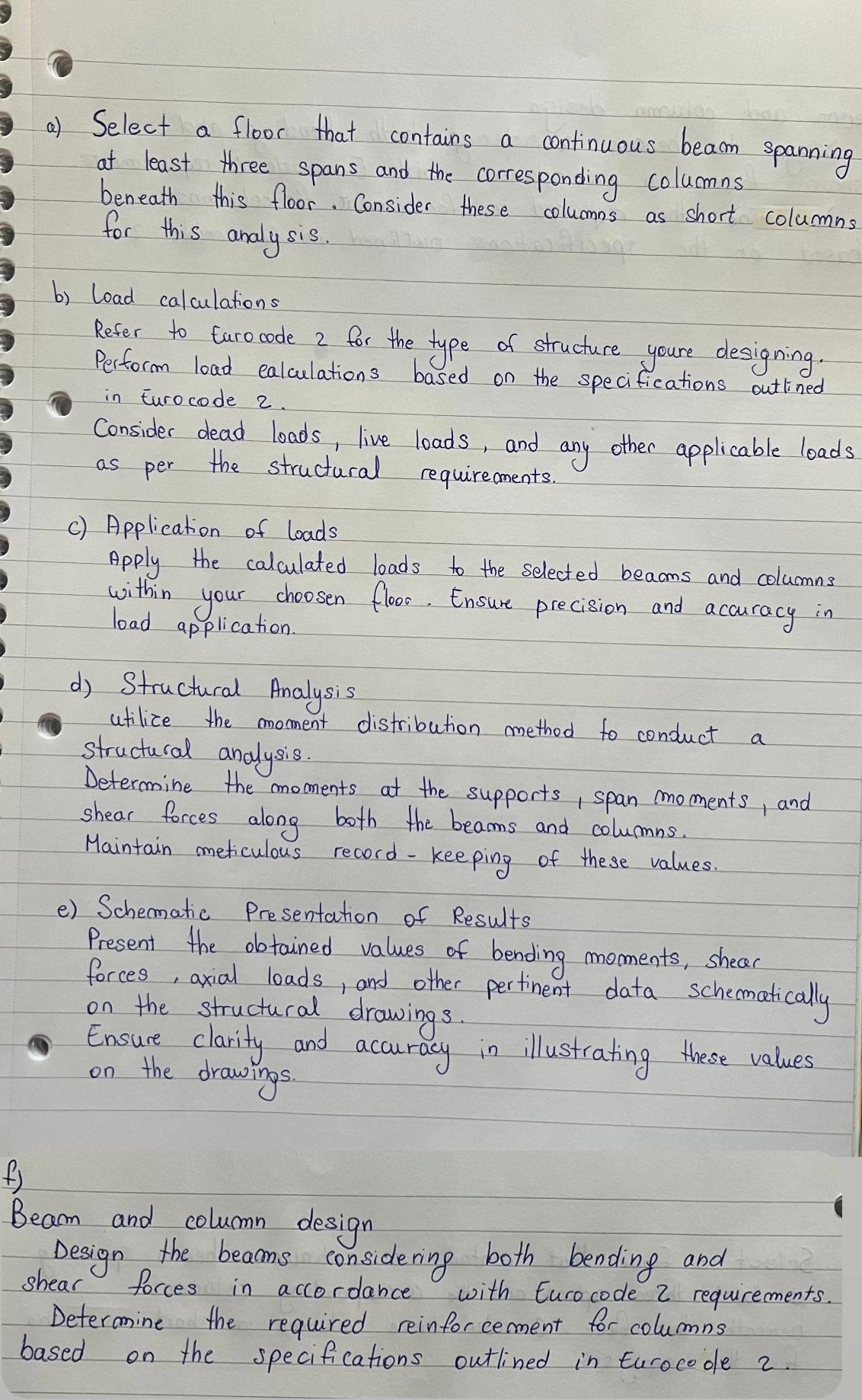 a ) Select a floor that contains a continuous