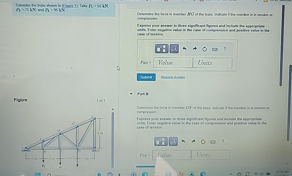 Consider the truss shown in ( Figure 1 ) . Take P