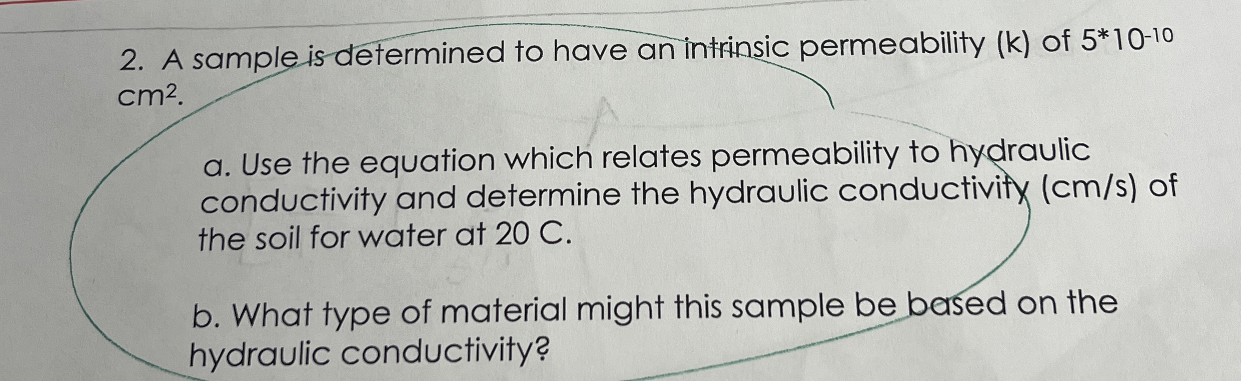 A sample is determined to have an intrinsic