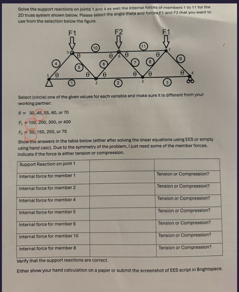 PLEASE DO AND SHOW ALL HAND CALCULATIONS AND FILL