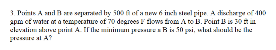 Points A and B are separated by 5 0 0 f t of a