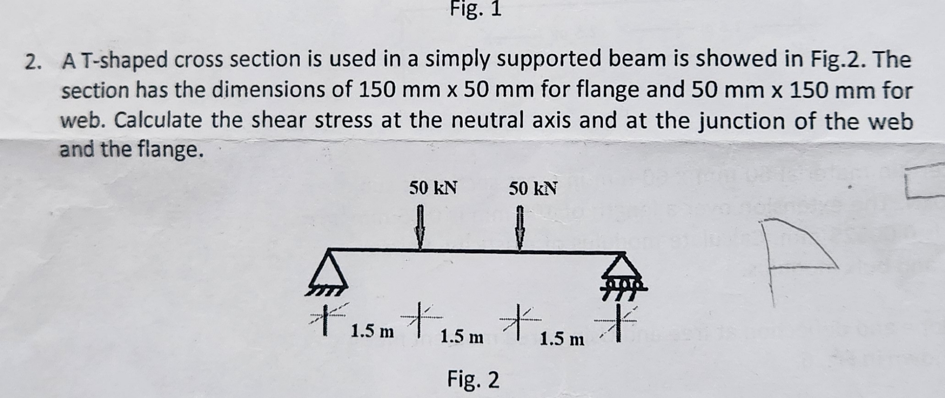 Fig. 1 2 . A T - shaped cross section is used in