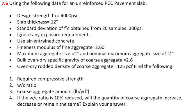 Civil Engineering Materials # 7 . 6 Using the