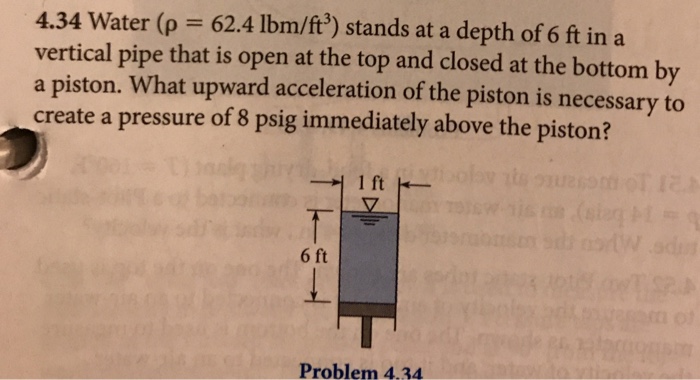 Calculate acceleration to create a pressure of 8