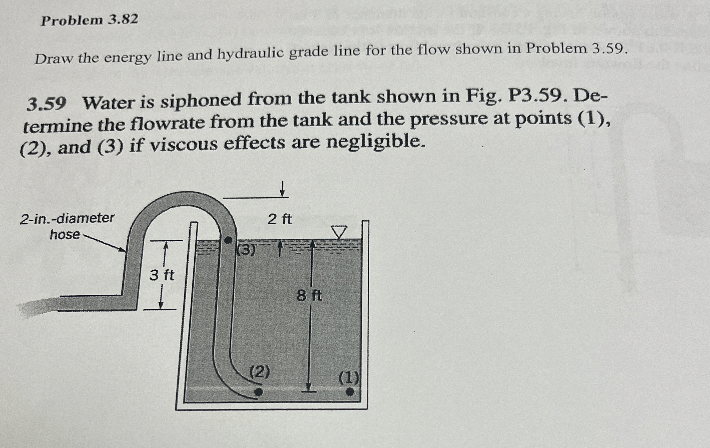 Problem 3 . 8 2 Draw the energy line and