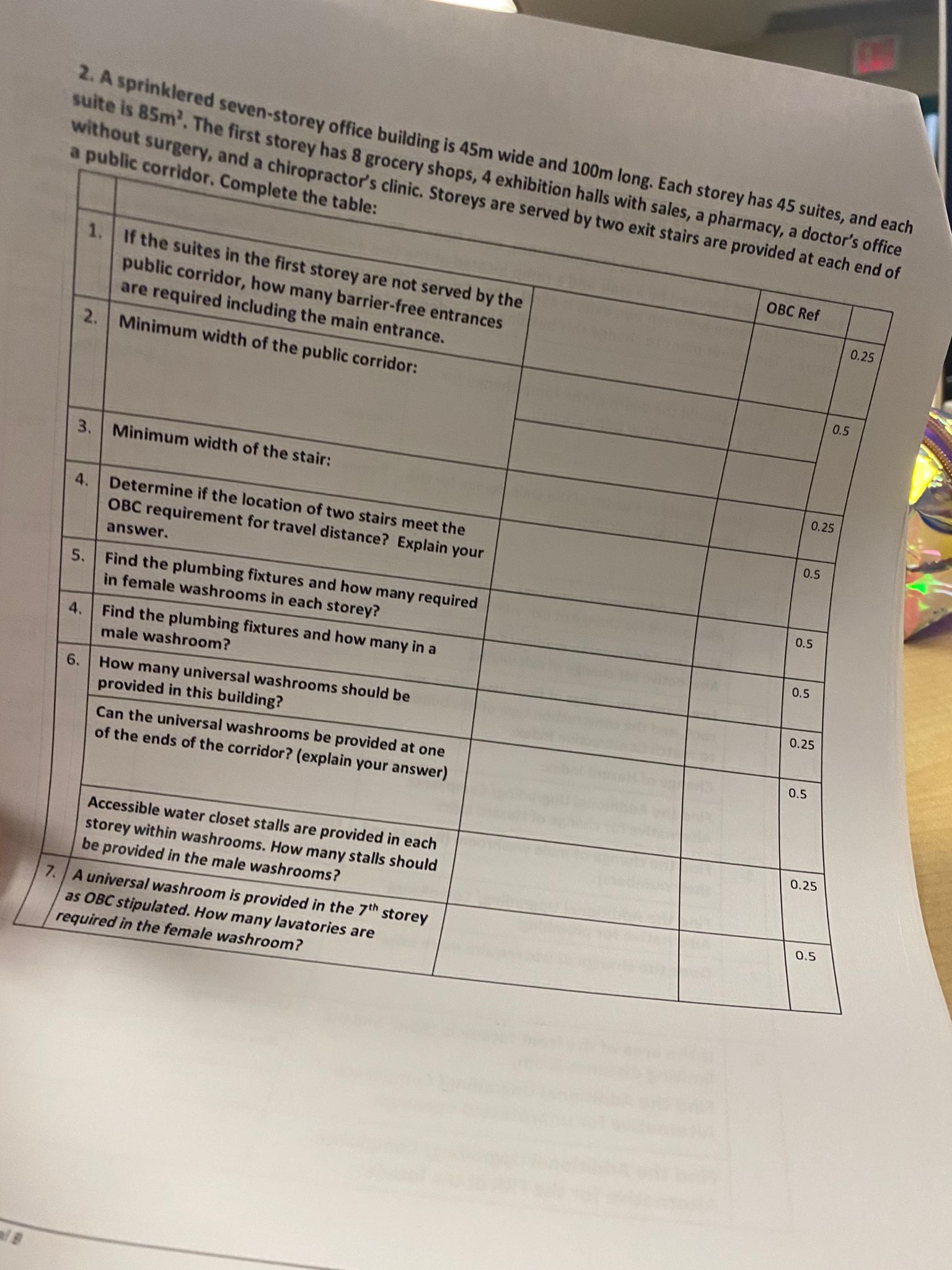 A sprinklered q , is 8 5 m 2 . The firs without