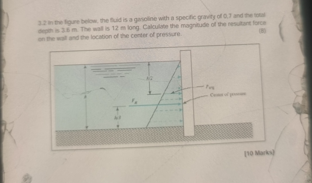 3 . 2 In the figure below, the fluid is a
