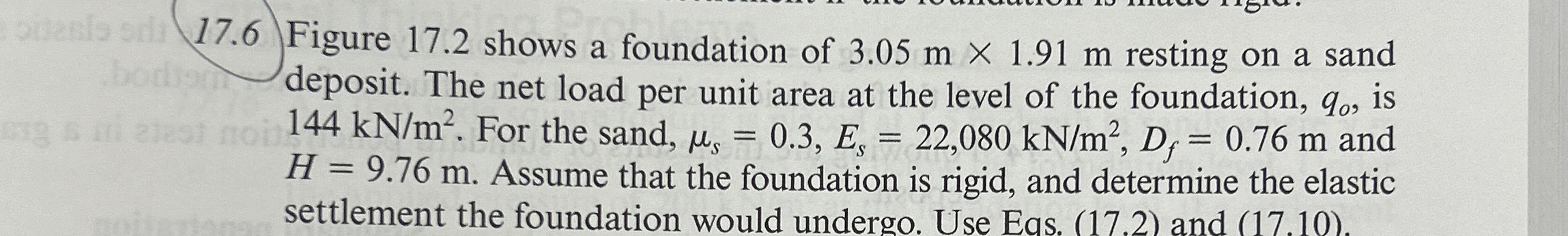 1 7 . 6 Figure 1 7 . 2 shows a foundation of 3 .