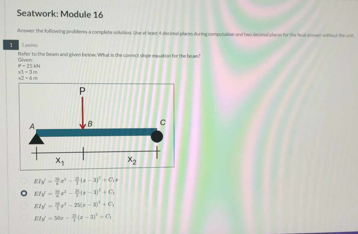 Seatwork: Module 1 6 Answer the following