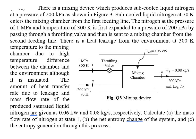 There is a mixing device which produces sub -
