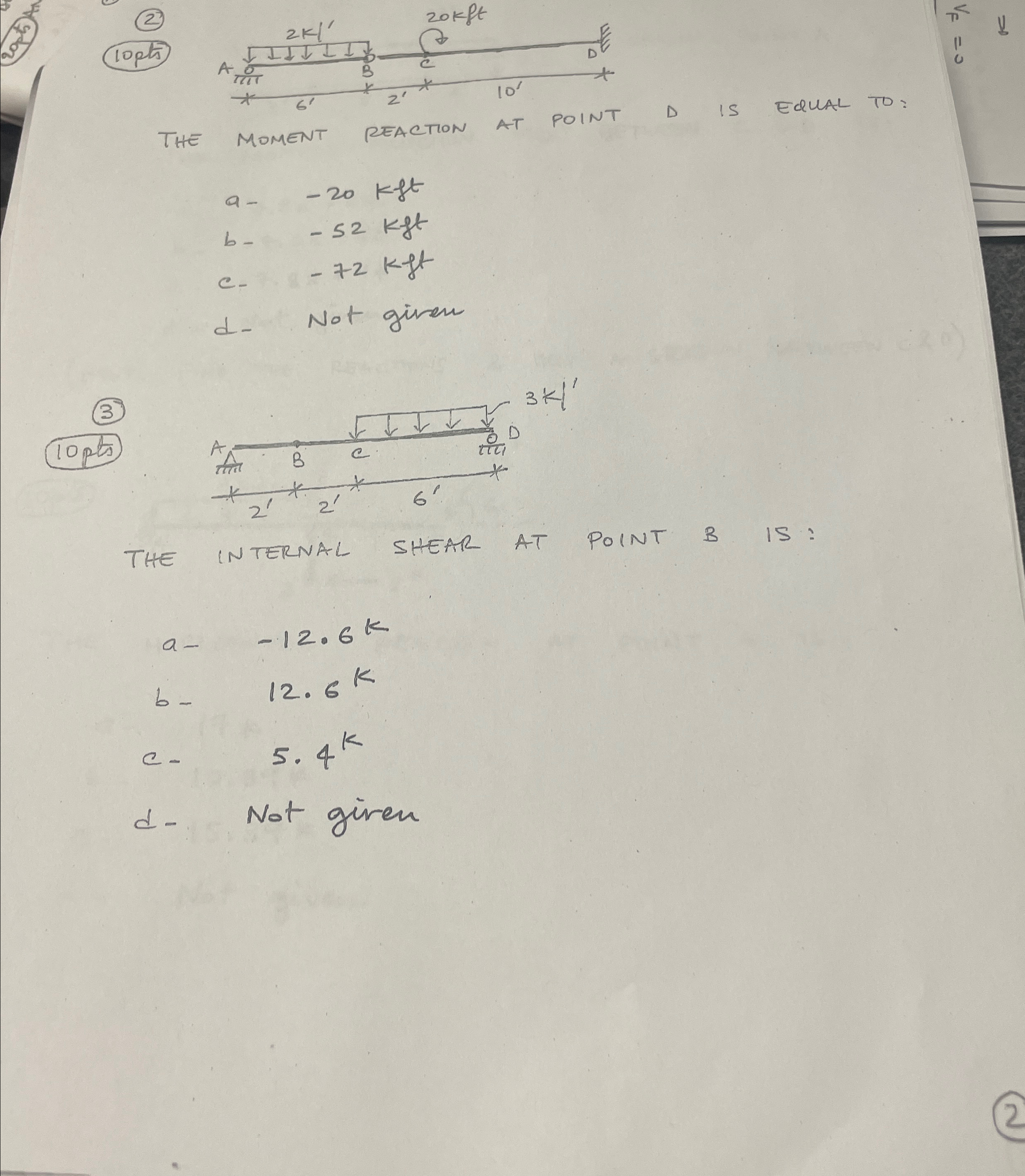 ( 2 ) lopts THE a - - 2 0 k f t b - , - 5 2 k f t