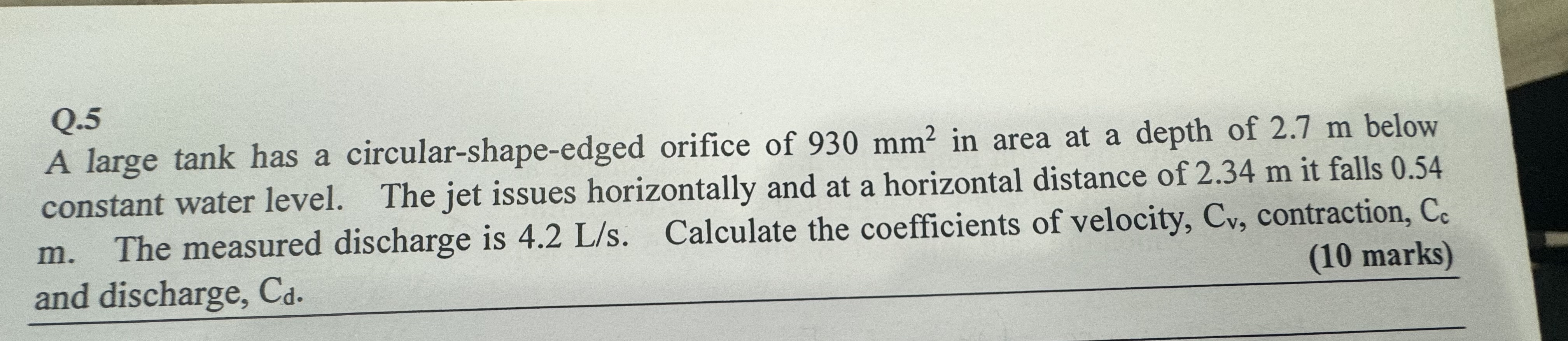 A large tank has a circular - shape - edged