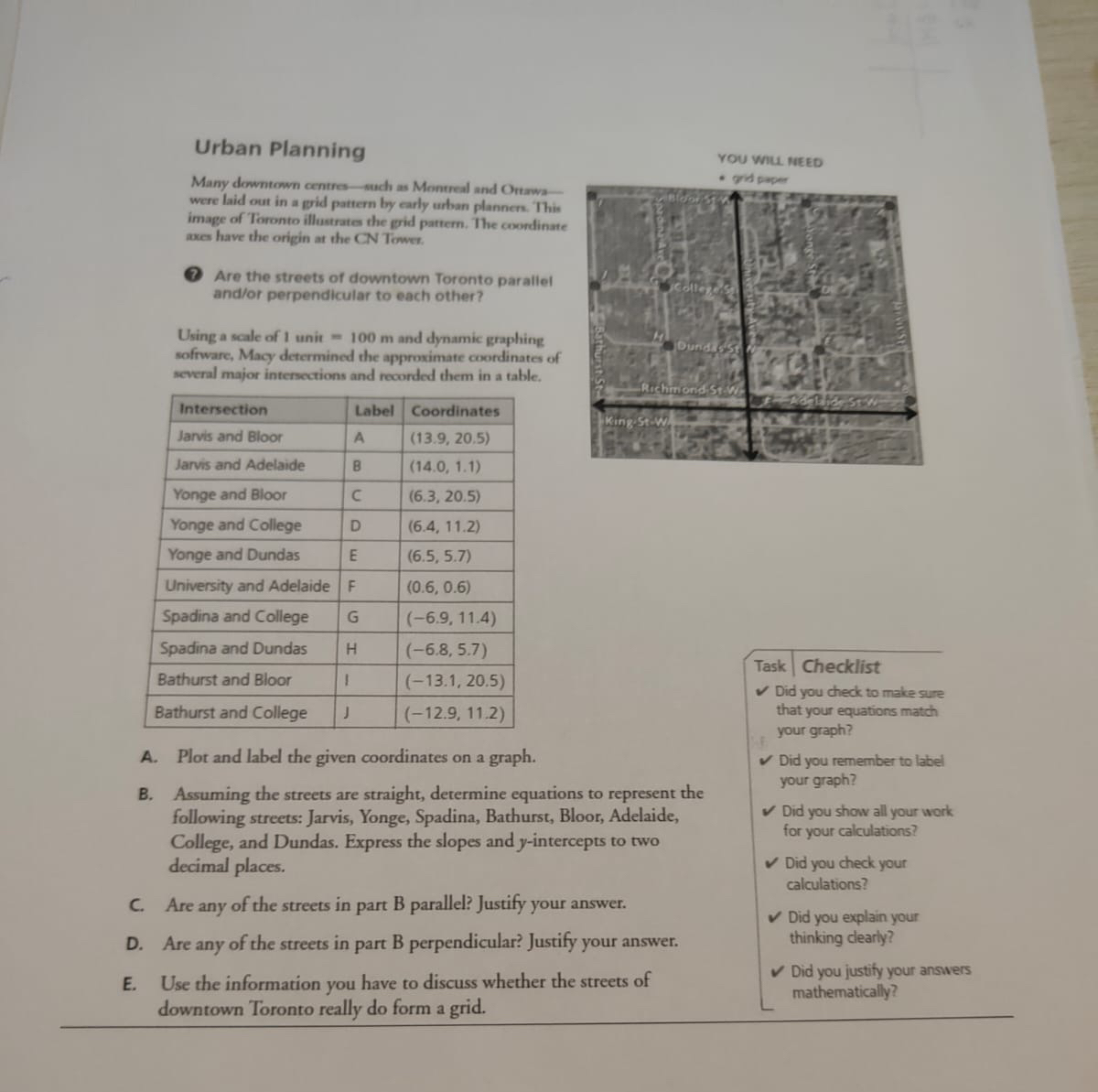 Urban Planning Many downtown centres - wuch as