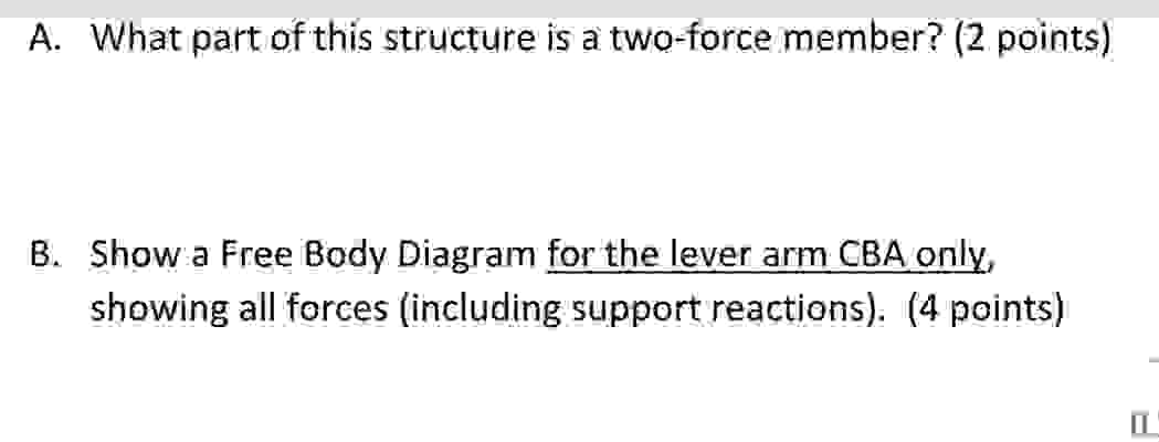 A . what part of this structure is a two - force