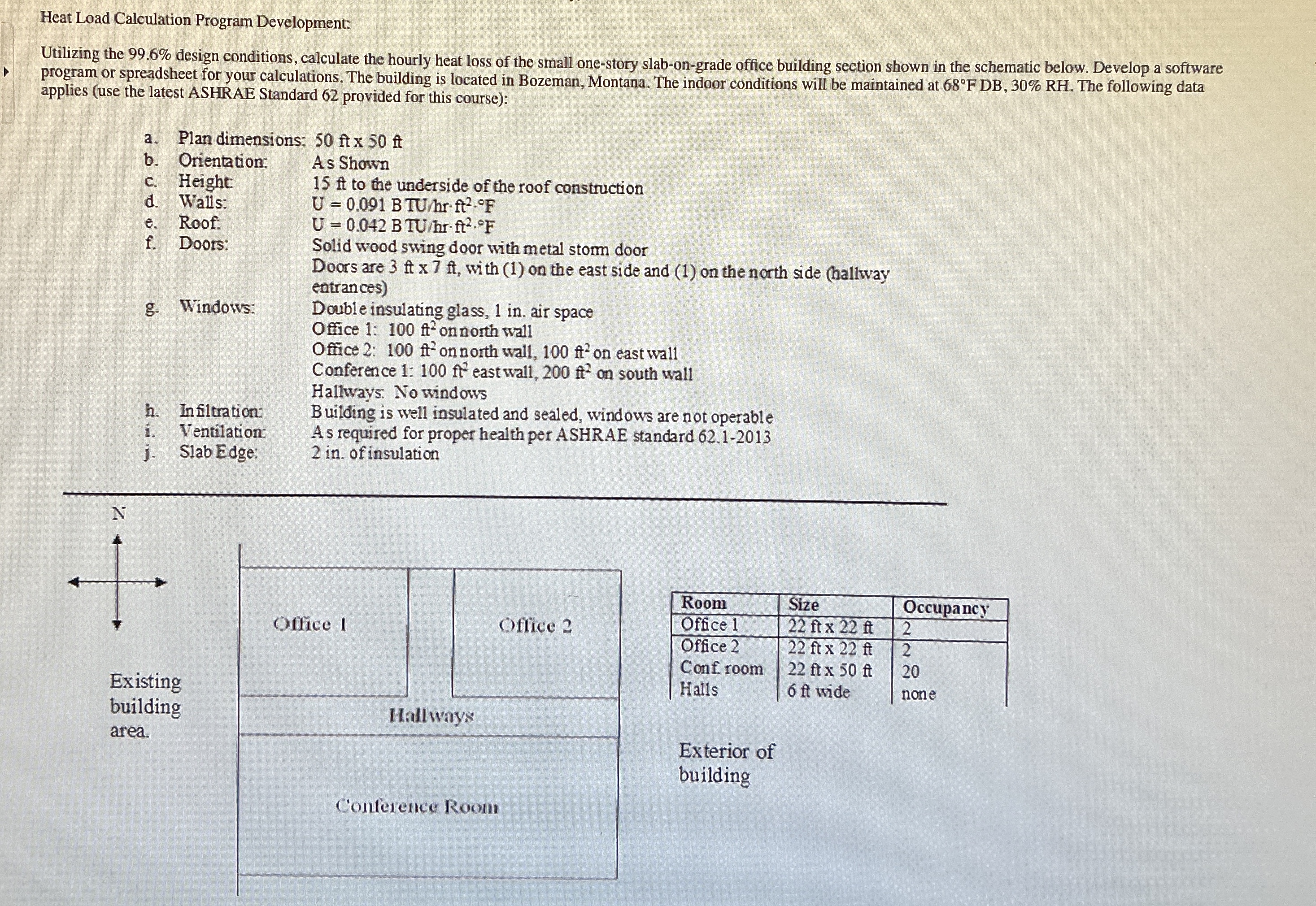 Heat Load Calculation Program Development: