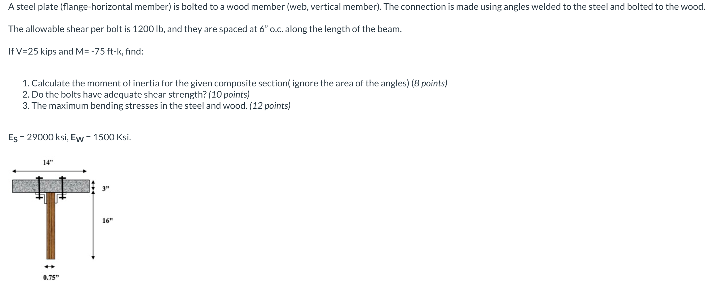 A steel plate ( flange - horizontal member ) is