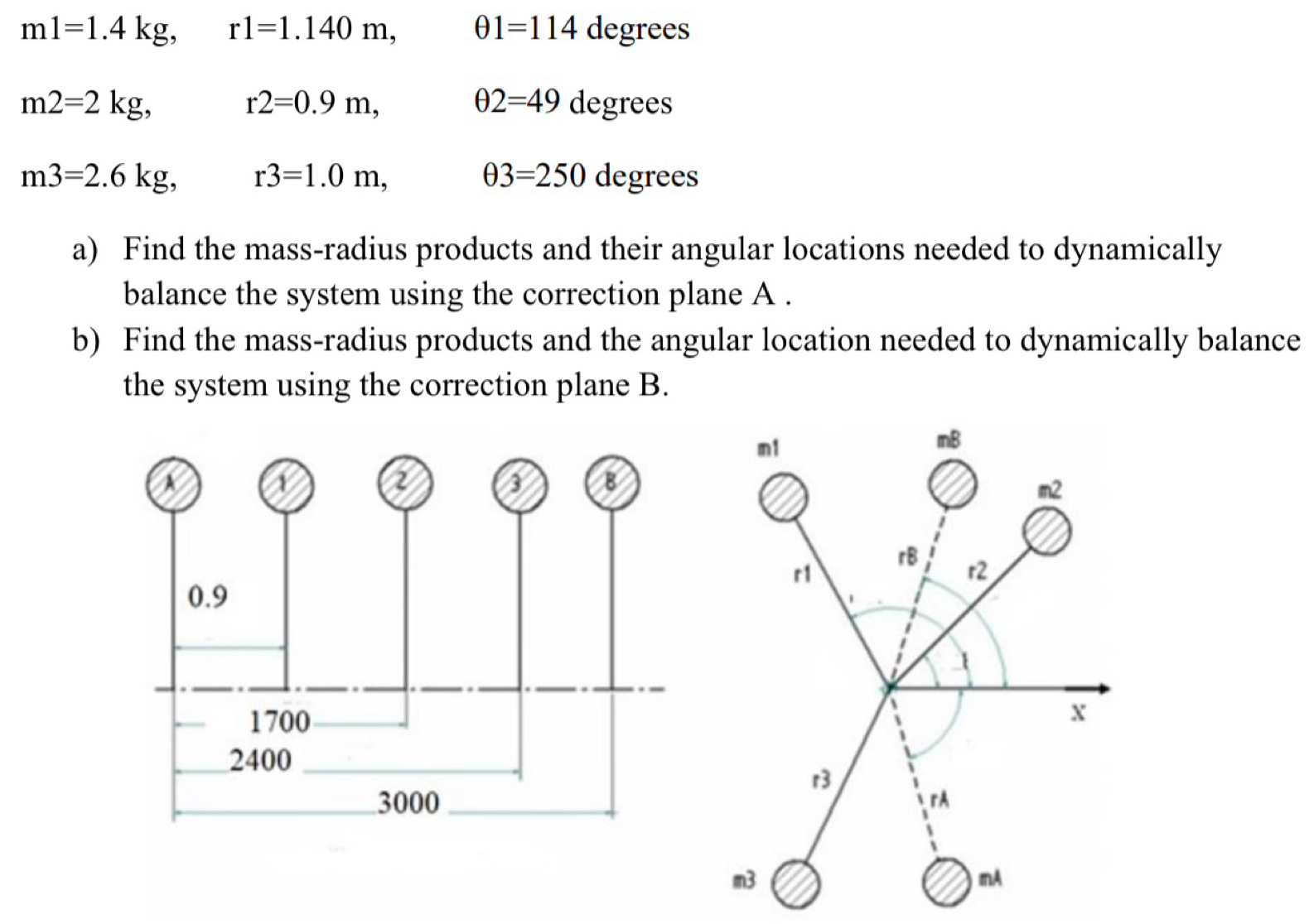 m l = 1 . 4 k g , r l = 1 . 1 4 0 m , 1 = 1 1 4