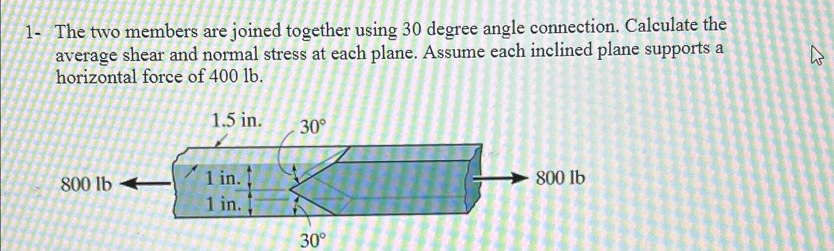 1 - The two members are joined together using 3 0