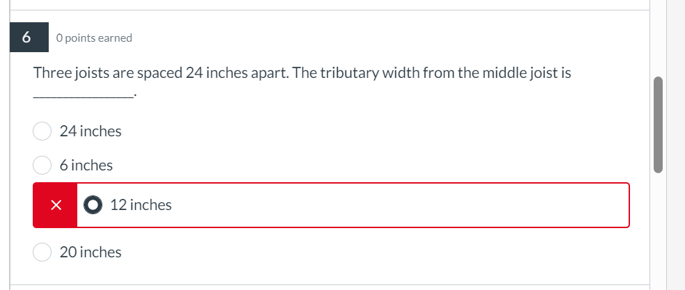 Three joists are spaced 2 4 inches apart. The