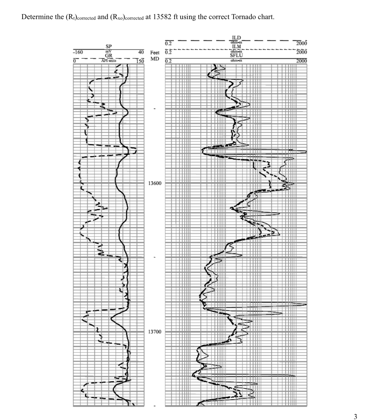 Determine the ( R t ) c o r r e c t e d and ( R x