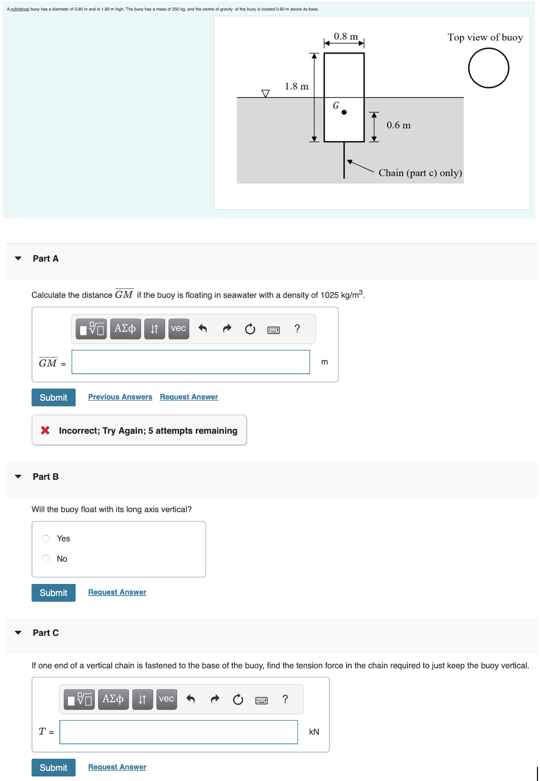 Part A Calculate the distance \ ( \ overline { G