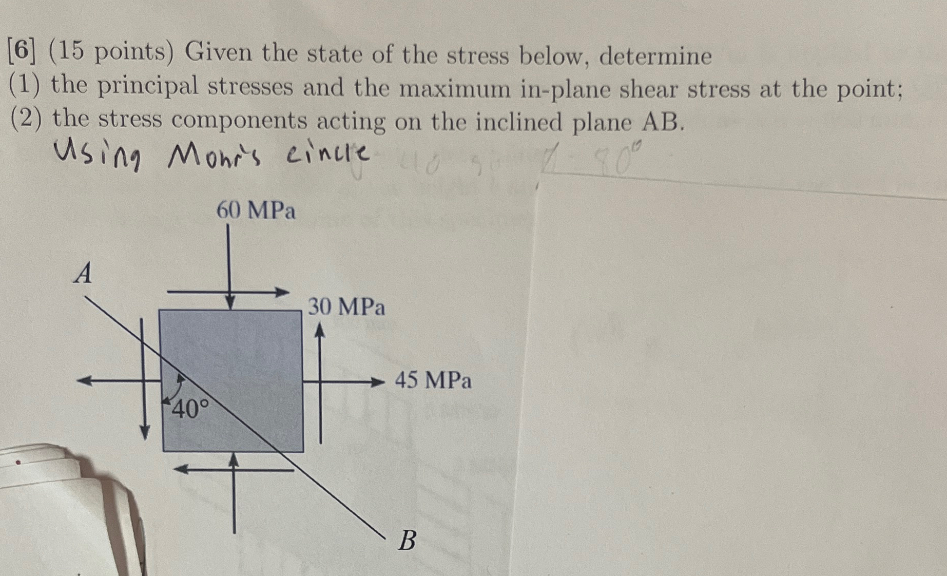 [ 6 ] ( 1 5 points ) Given the state of the
