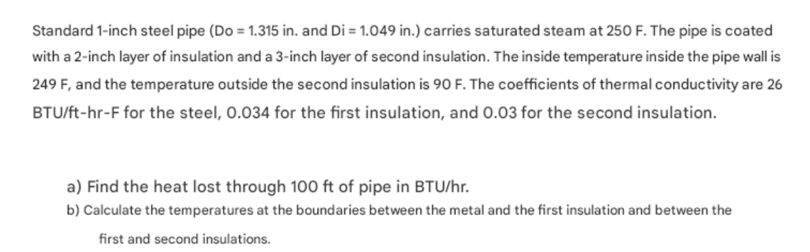 Standard 1 - inch steel pipe ( \ ( \ mathrm { Do